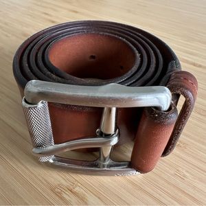 COACH Genuine Classic Brown Leather Belt